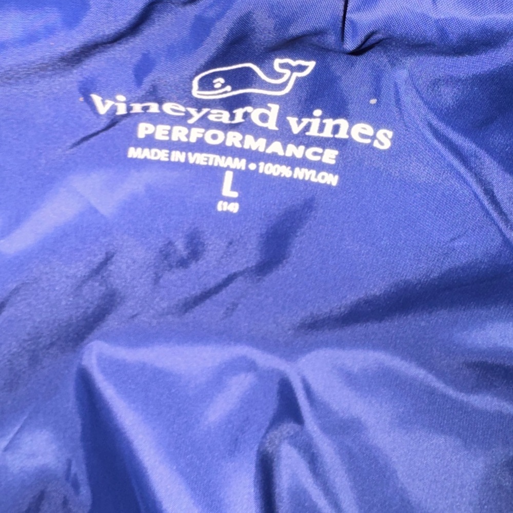 Vineyard Vines Pink and Navy Quilted size large (14) Jacket - Picture 8 of 9